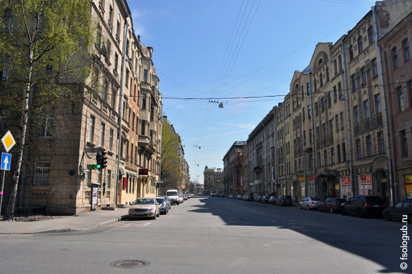 Широкая (Ленина) улица, вид в сторону Большого проспекта